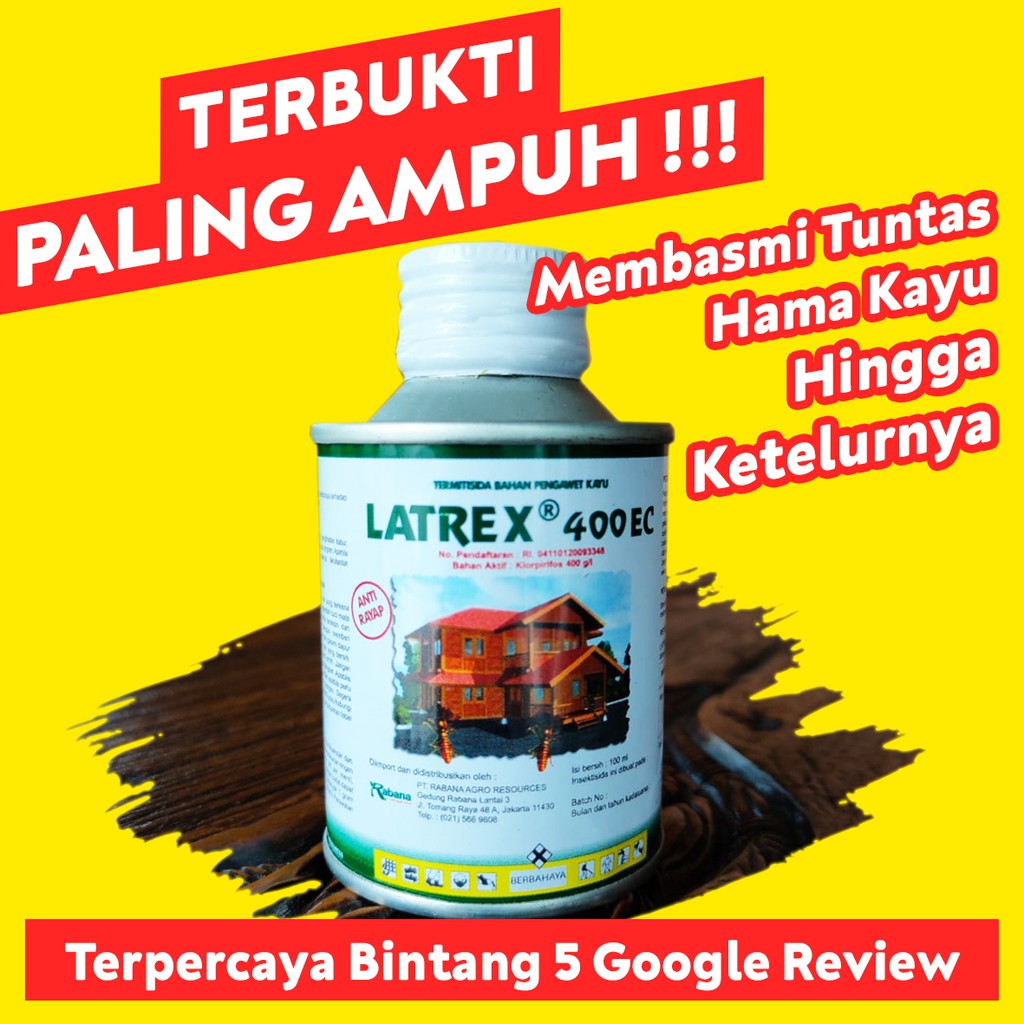 Jual Ready Stok Obat Anti Rayap Teter Hama Kayu Latrex Ec Ml Shopee Indonesia