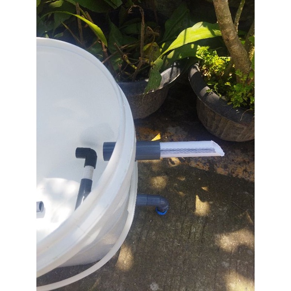 Jual Ember filter kolam koi uk 25L input 1/2 output/3/4 | Shopee Indonesia