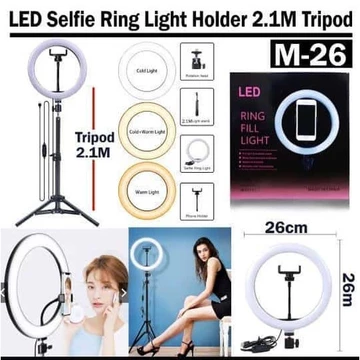 Ring Light 26Cm 33Cm Lampu Selfiebcxb 260 Tripod 2.1