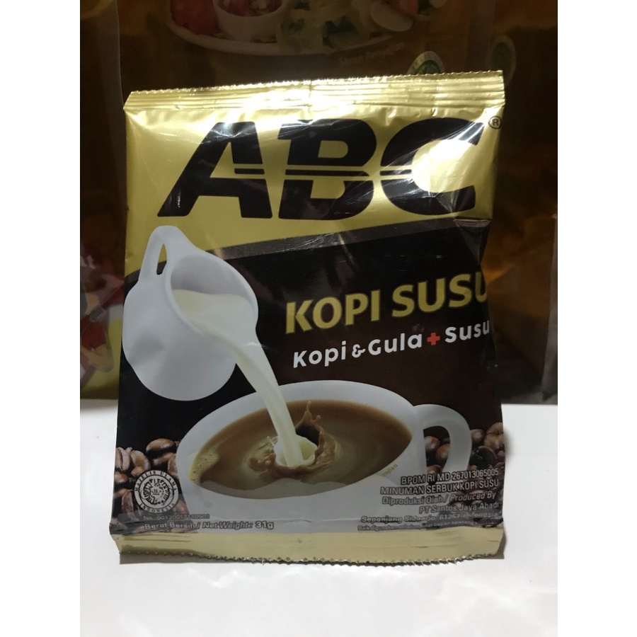 Jual Kopi Abc Susu 31 Gr 10pcs Shopee Indonesia 