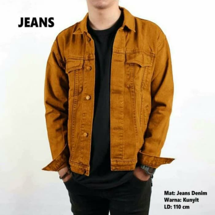 Jual Grosir Jaket Jeans Pria Coklat Jaket Denim Pria Coklat Jaket Pria Coklat Shopee Indonesia 1100