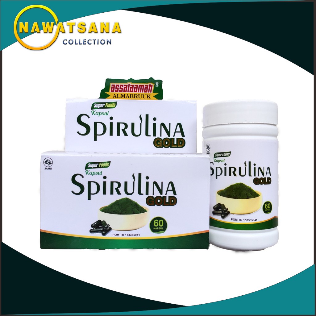 Jual Spirulina Gold isi 60 kapsul Vitamin untuk daya tahan tubuh Shopee Indonesia