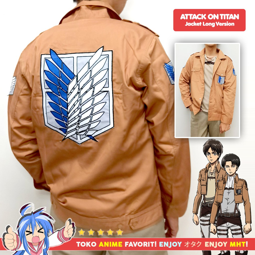 Jual Jaket Anime Attack On Titan AOT Shingeki No Kyojin SNK Scouting ...