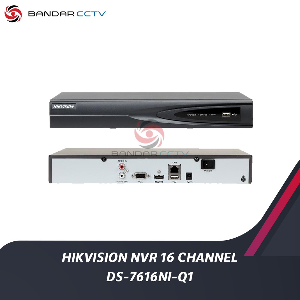 Jual NVR HIKVISION 16 CHANNEL DS 7616NI Q1 Shopee Indonesia