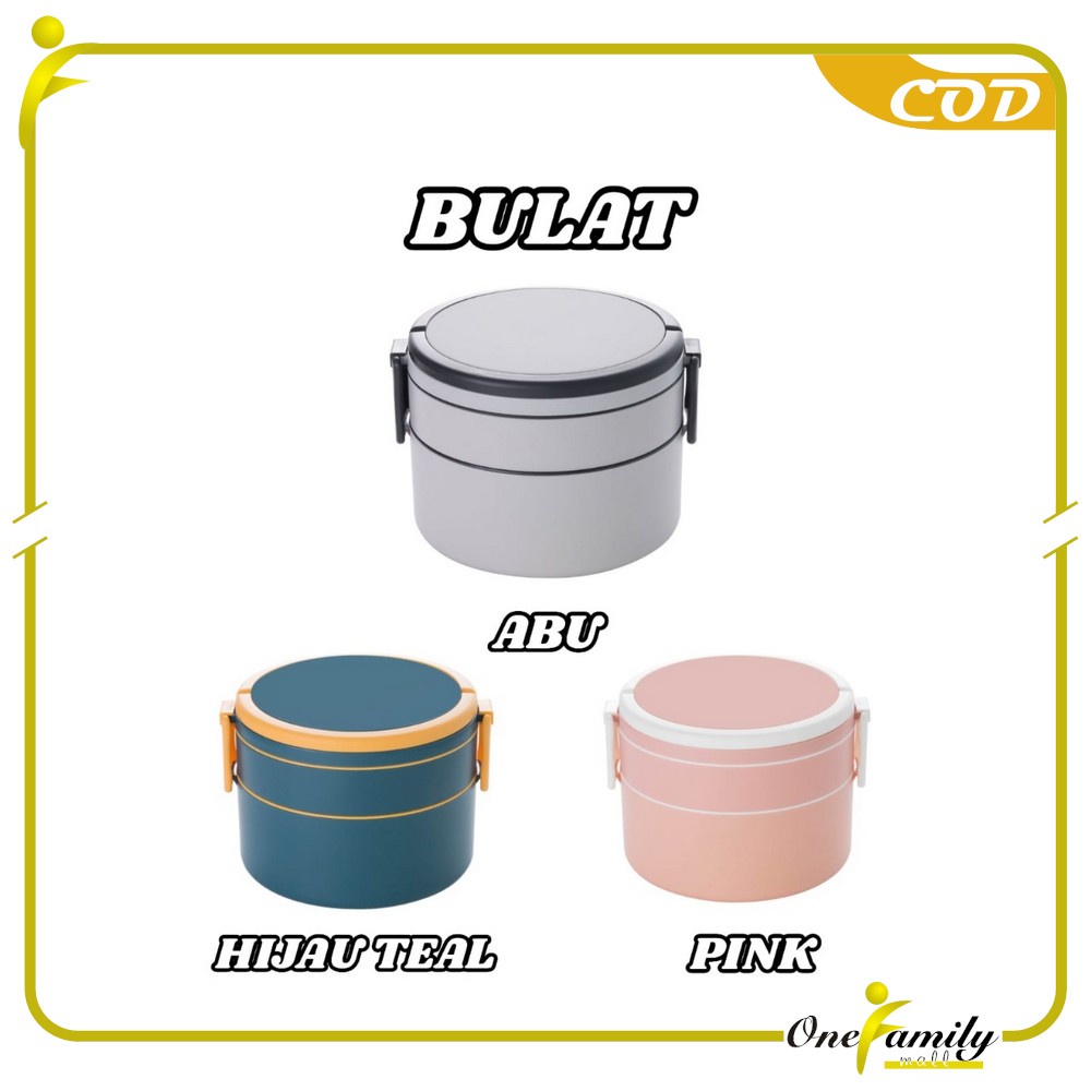Jual ONE-C478 Kotak Makan 2 Tingkat Lunch Box Susun Material Plastik ...