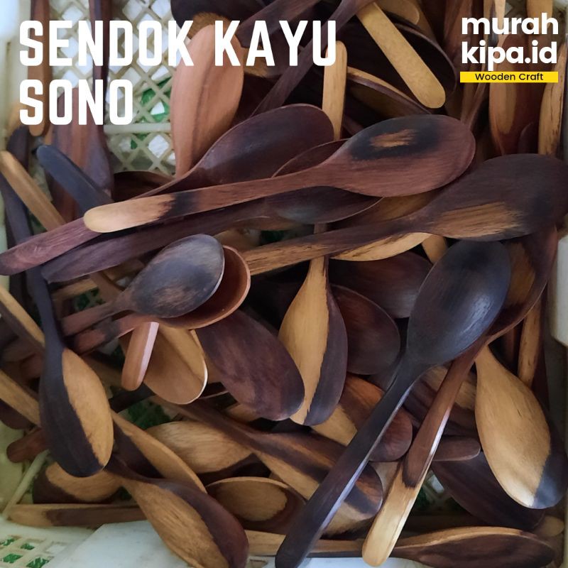 Jual Sendok Kayu Sono Sendok Garpu Sono Souvenir sendok kayu