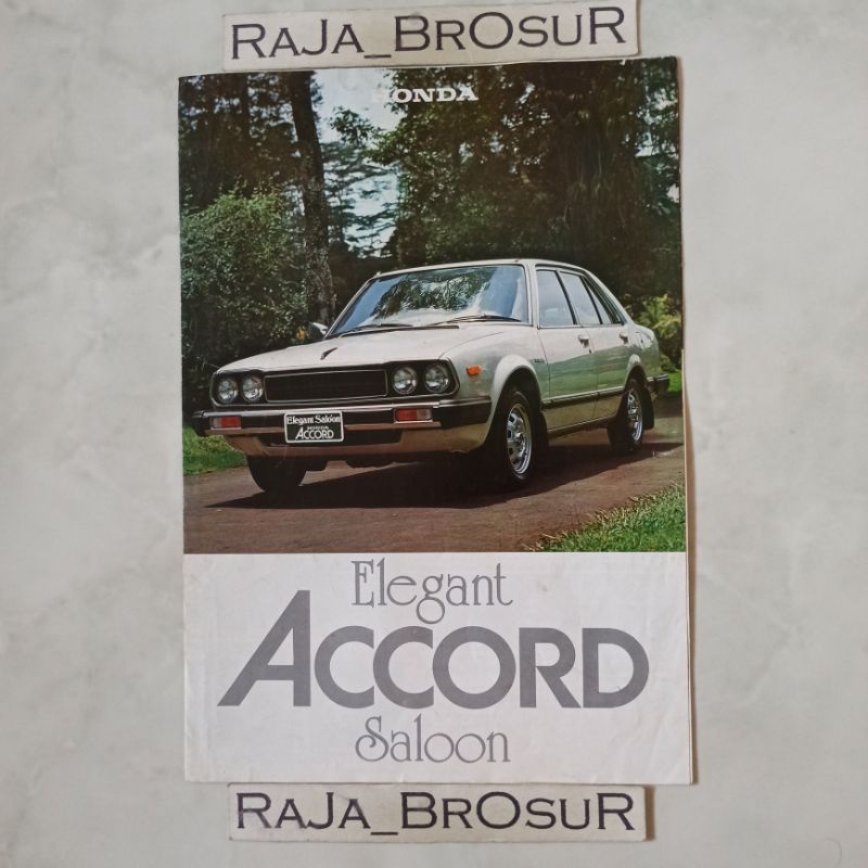 Jual Poster Brosur Katalog Leaflet Jadul Lawas Honda Accord Elegant