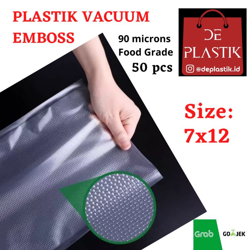 Jual Plastik Vakum Embos X Isi Plastic Vacuum Emboss Plastik Vakum Makanan Emb