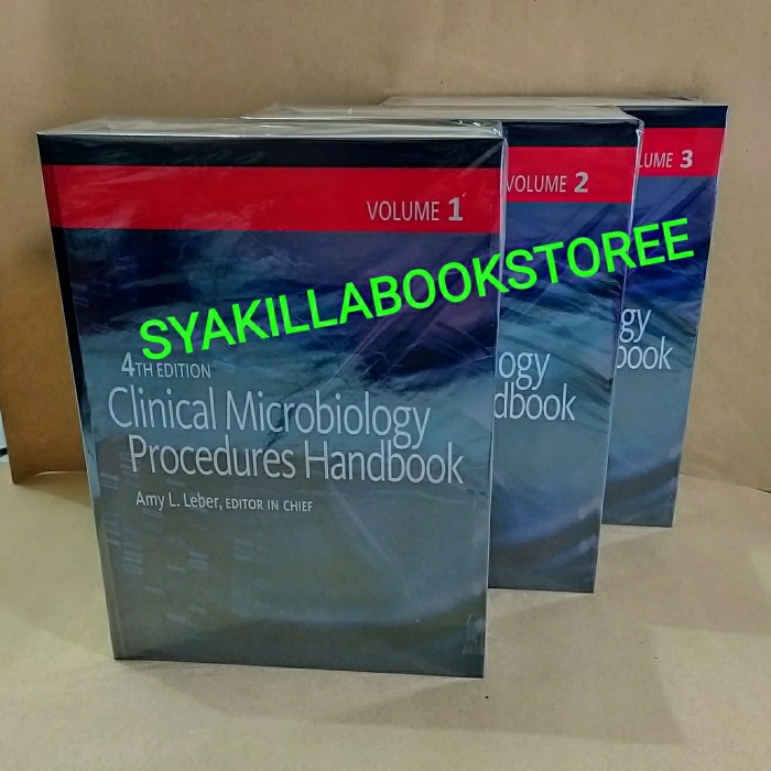 Jual Buku Clinical Microbiology Procedures Handbook 4th Edition (3 Vol ...