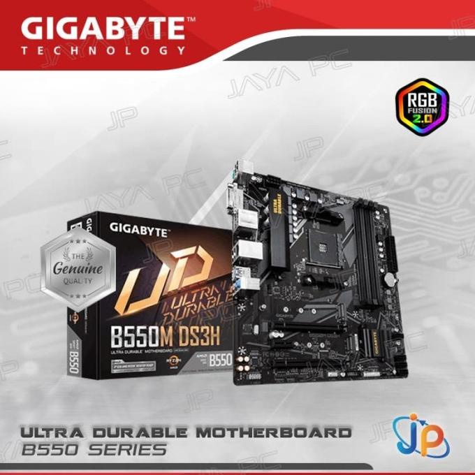 Jual Motherboard Gigabyte B550M DS3H (AM4, AMD, B550, DDR4, USB3.2 ...