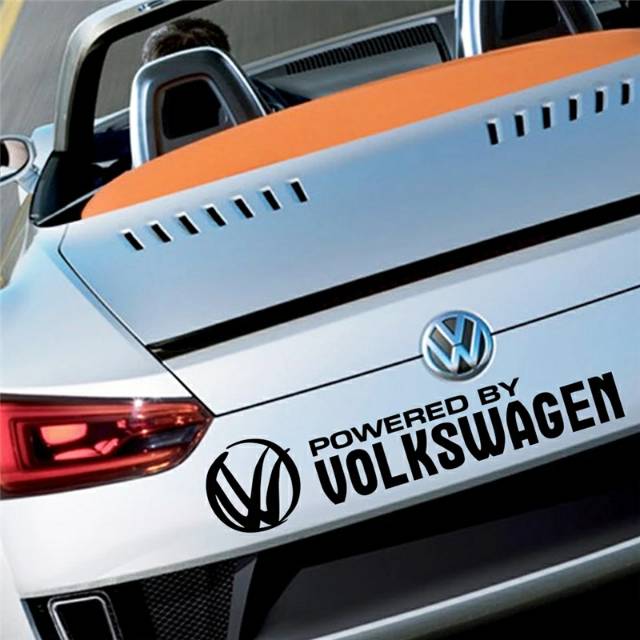 Jual Stiker mobil powered by volkwagen untuk body mobil | Shopee Indonesia