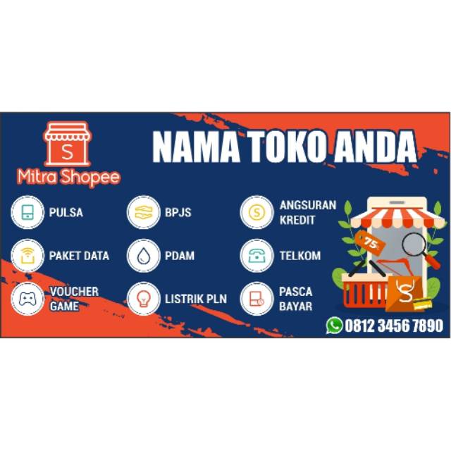 Jual Banner Mitra Shopee Ukuran 2m X 1m Shopee Indonesia 5142