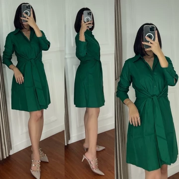 Drees Manggo Dress Poplin Premium Pakaian Baju Ikat Depan Busui Ftiendly