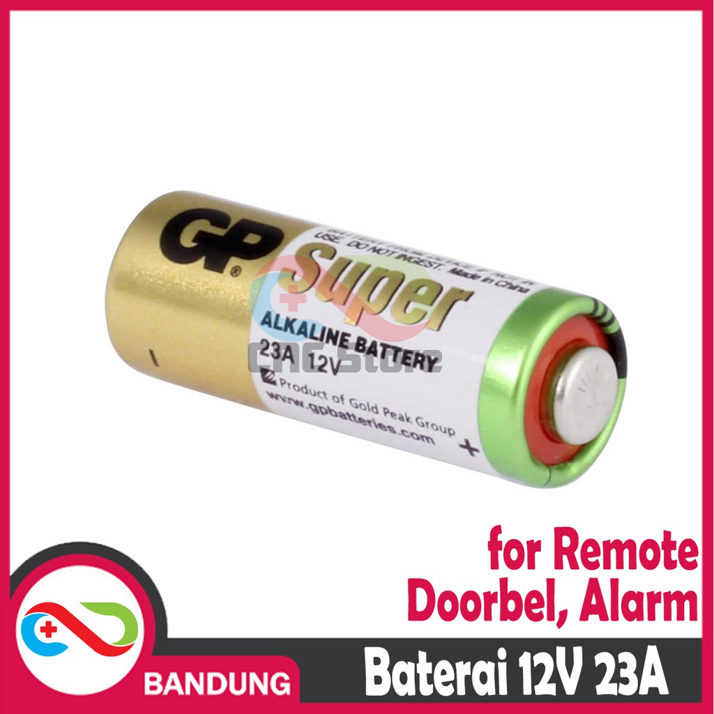 Jual BATERAI BATRE BATTERY GP 12V 23A REMOTE ALARM MOBIL DOORBELL ...