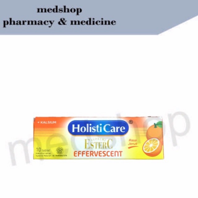 Jual Holisticare Ester C Botol Effervescent Plus Kalsium Rasa Jeruk ...