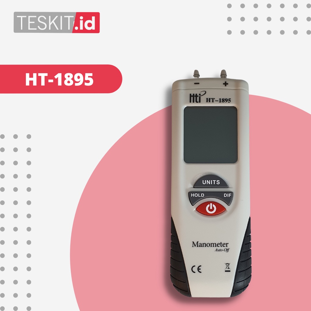 Jual HT 1895 HT-1895 Digital Manometer Air Pressure Meter Air Pressure ...