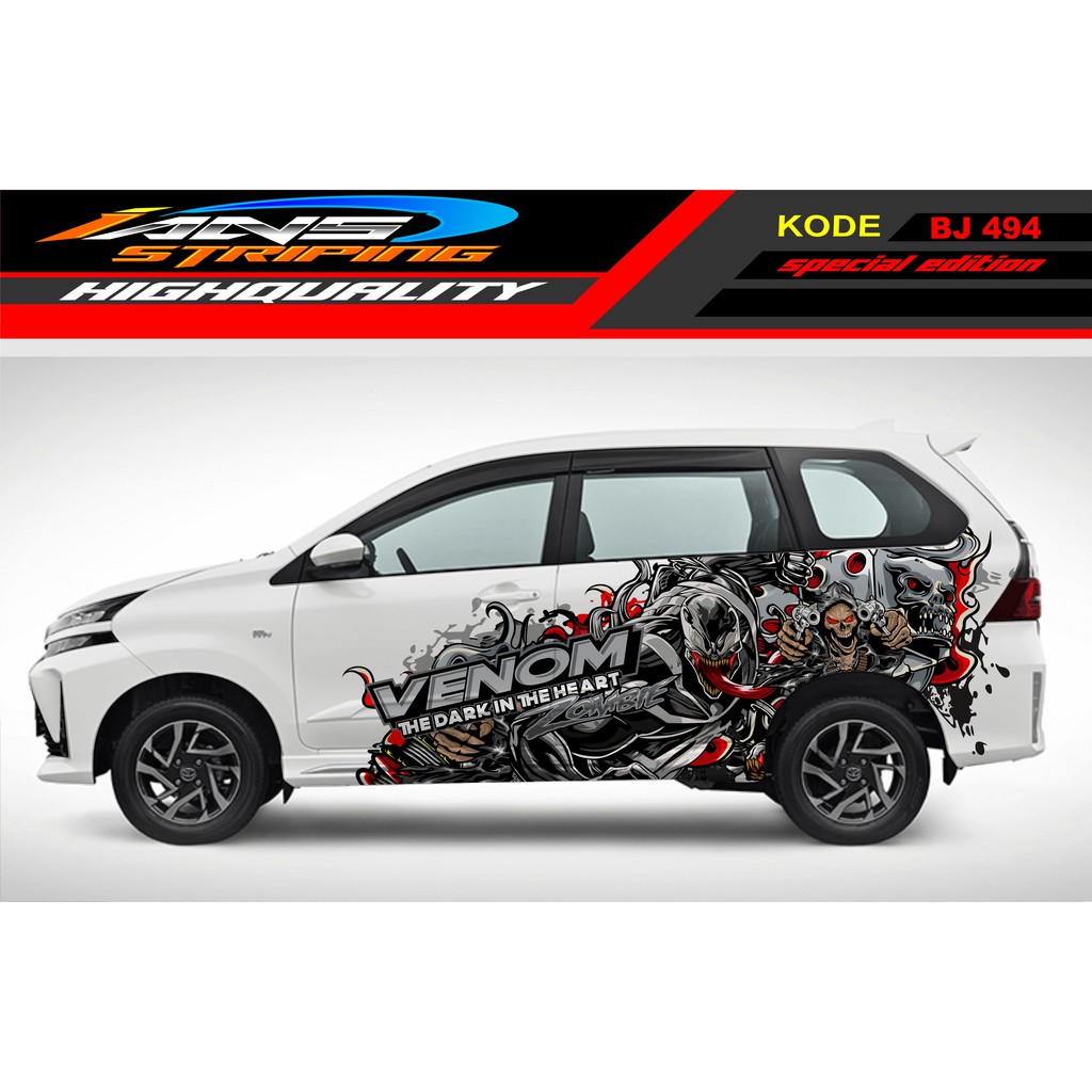 Jual DECAL STICKER MOBIL AVANZA VENOM / STIKER MOBIL / STICKER MOBIL
