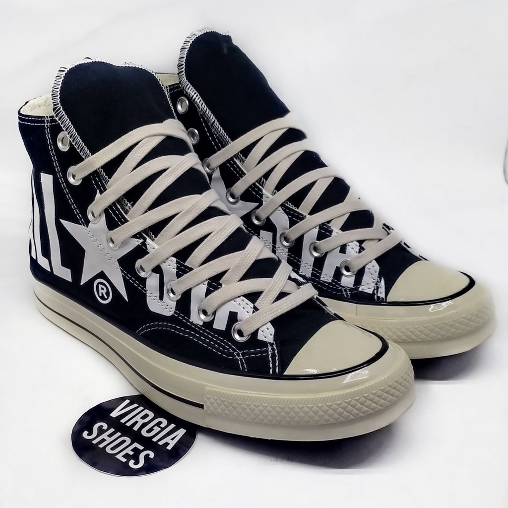 Jual Sepatu Converse High Motif Allstar Black Made In Vietnam Shopee