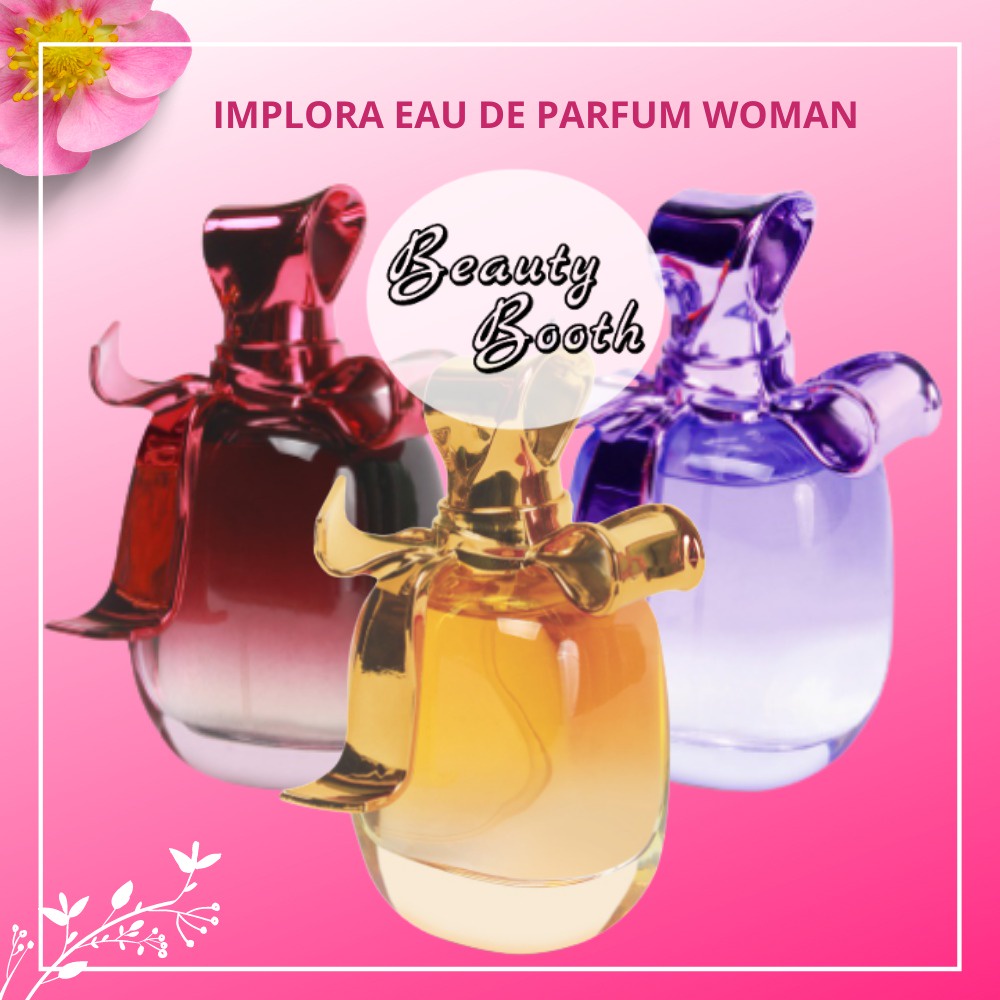Jual IMPLORA Eau De Parfum Woman Pita Series 100ml | Luxury Gold | Pink ...