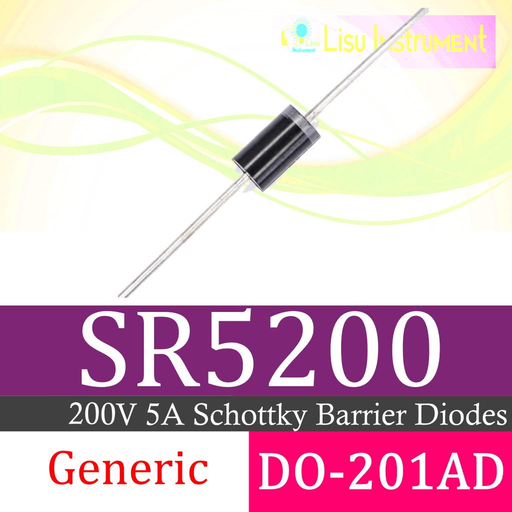 Pack Of 50 Pieces) Chanzon 1N5406 Rectifier Diode 3A 600V DO-201AD (DO