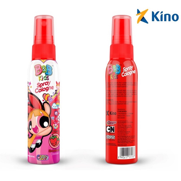 Jual B&B Kids Spray Cologne Powerpuff Girls 60 Ml, 100 Ml | Shopee ...