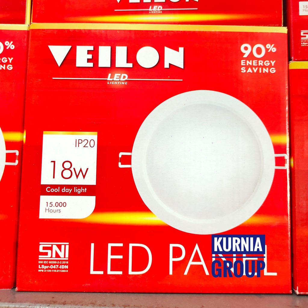 Jual Lampu Downlight LED IB Panel VEILON 6W 9W 12W 18W Bulat Putih ...