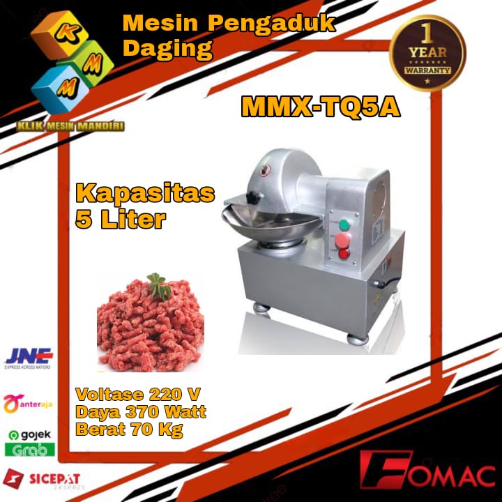 Jual Mesin Pengaduk Daging Pengaduk Adonan Bakso Bowl Cutter Mmx Tq5a