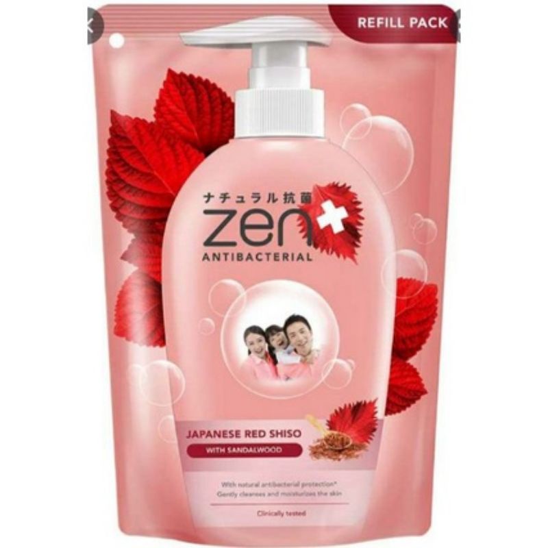 Jual Zen Sabun Mandi Daun Shiso Merah 480ml 850ml Shopee Indonesia