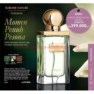 Parfum sublime nature online tuberose oriflame