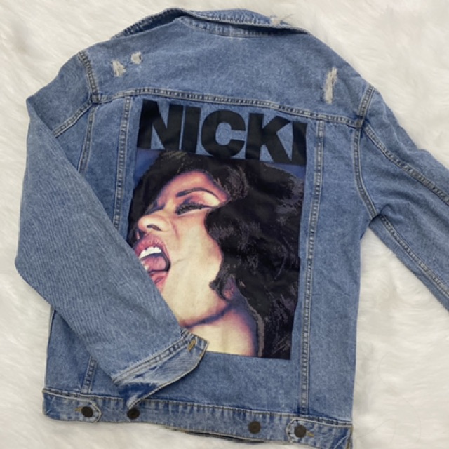 H&m nicki minaj jean jacket hotsell