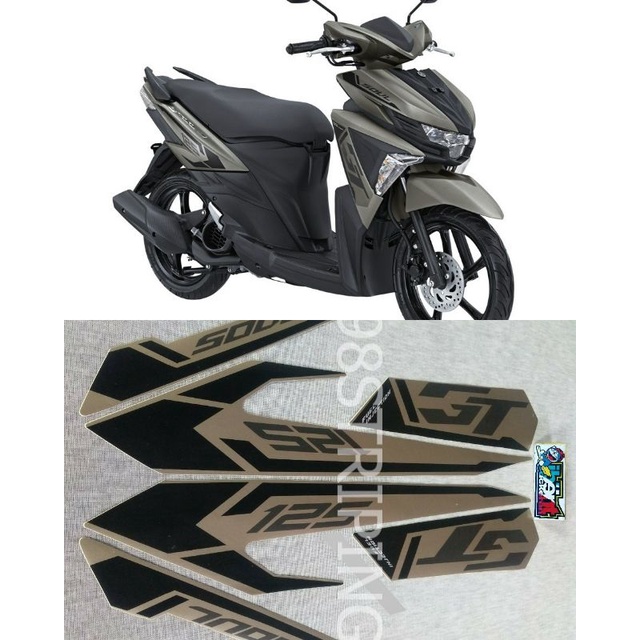 Jual STRIPING MIO SOUL GT ABU ABU TAHUN 2015 STIKER LIS STANDAR ORI