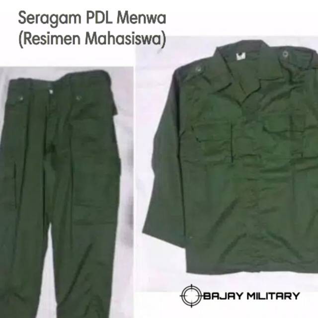 Jual Armour Military Seragam Diklat Pdl Hijau Army Menwa Resimen