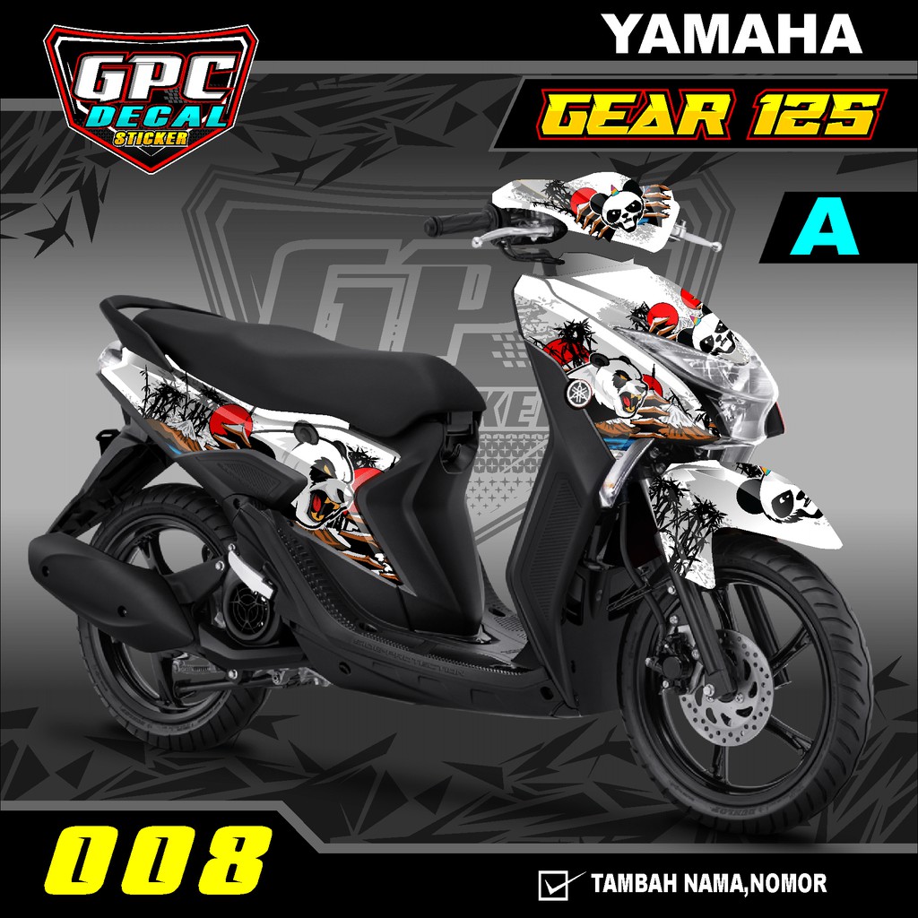 Jual Decal Sticker Variasi Fullbody Yamaha Gear 125 008-Dekal Stiker ...