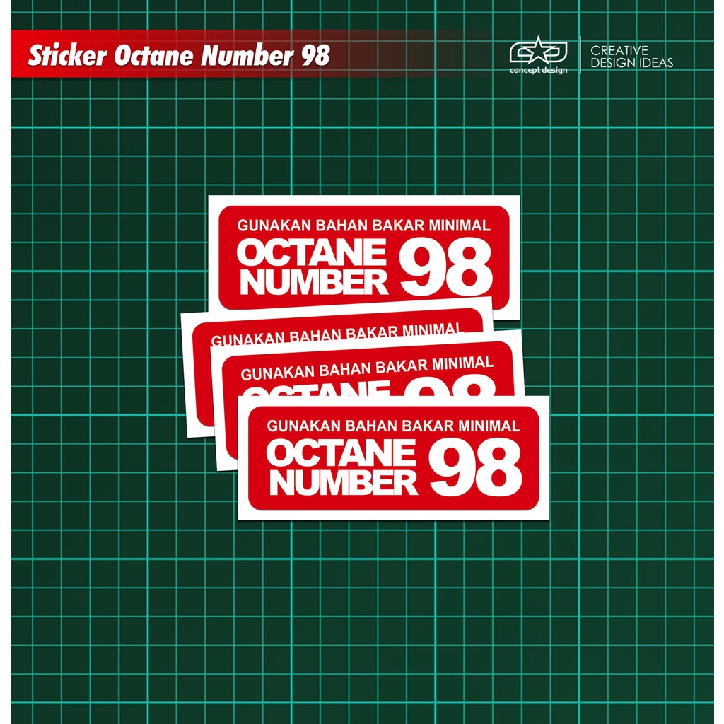 Jual Sticker Octane Number 98 | Shopee Indonesia