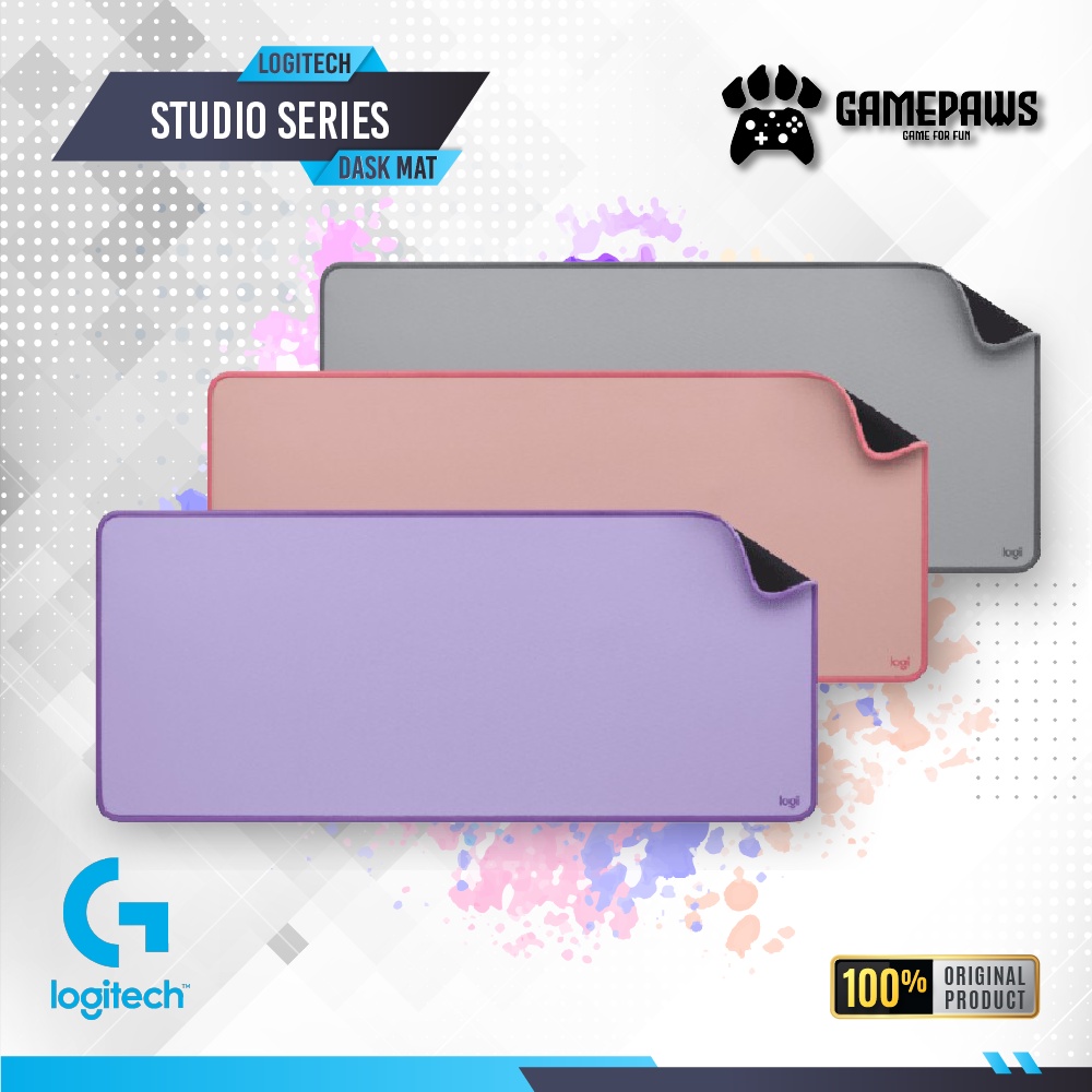 Jual Logitech Desk Mat Studio Series Mouse Pad XL Polos Anti-Slip ...