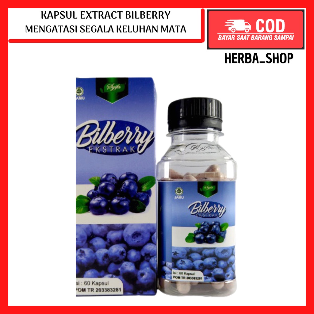 Jual Ekstrak Bilberry Syifa Obat Mata Minus Plus Silinder Katarak Rabun Glaukoma Merah Bengkak