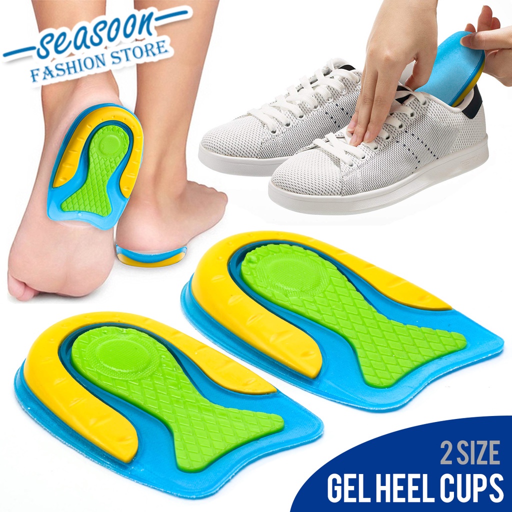 Jual Silicone Gel Heel Cup Pads Plantar Fasciitis Sisipan Perawatan