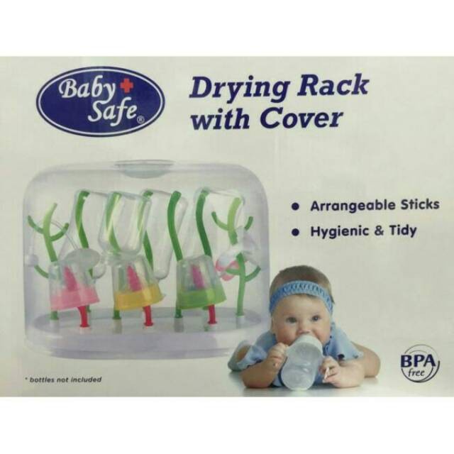 Jual Rak Botol - Baby Safe Drying Rack With Cover / Baby Safe Rak ...