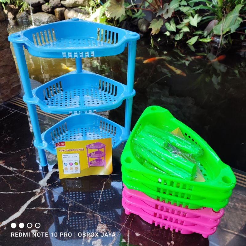 Jual Rak Segi Venus/Rak Mini Segi/Rak Plastik/Rak Sudut Plastik/rak ...