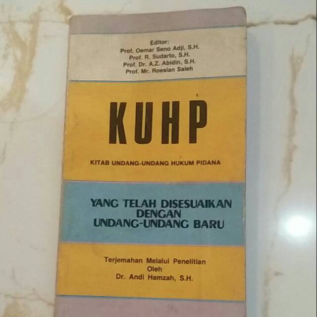 Jual Kitab Undang-Undang Hukum Pidana | Shopee Indonesia