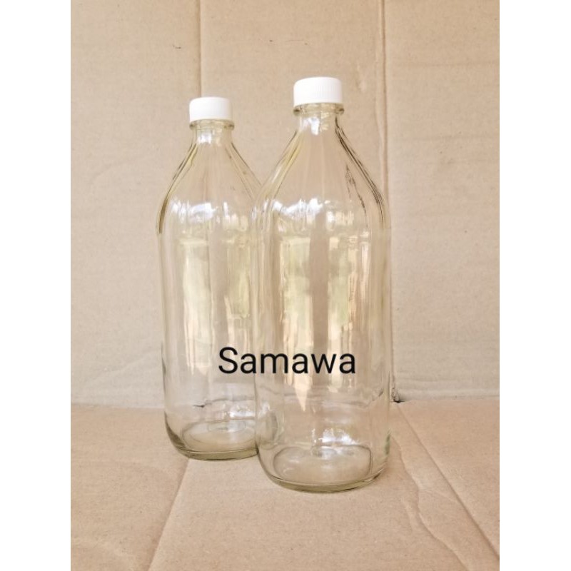 Jual Botol Kaca Apel 1Liter / Botol Jus /Botol sirup | Shopee Indonesia