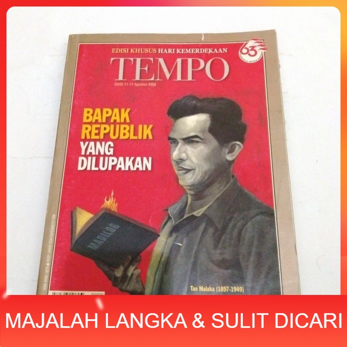 Jual Majalah TEMPO No.25 Agu 2008 TAN MALAKA BAPAK REPUBLIK YANG ...