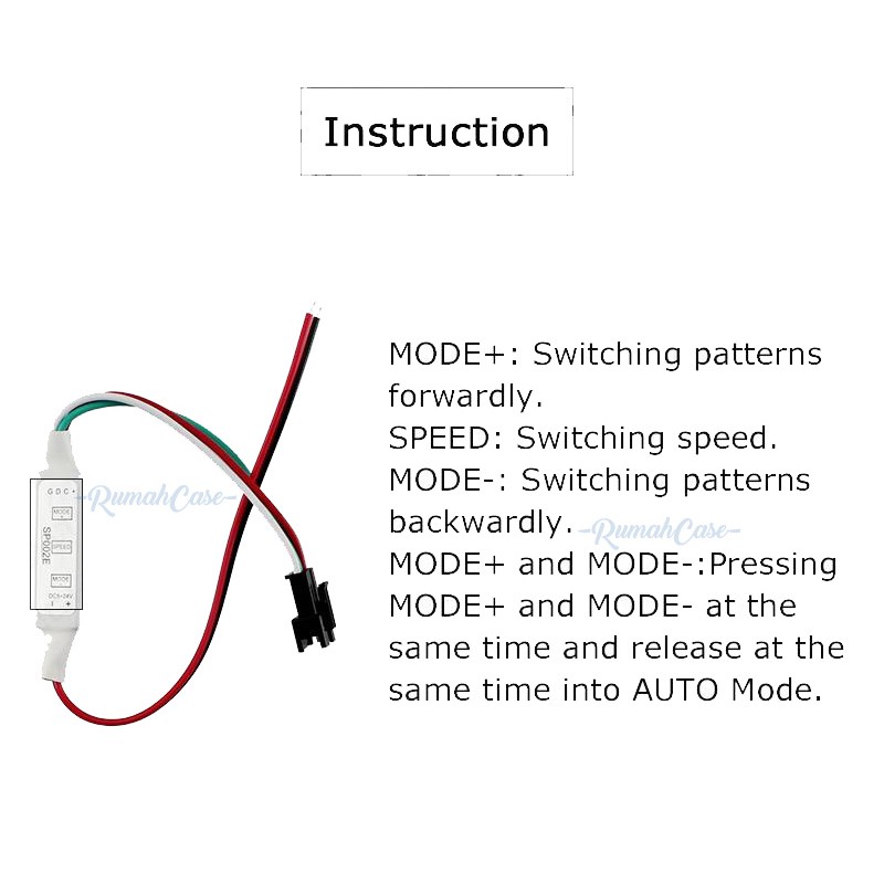 Jual Controller WS2812B LED Strip addressable RGB remote modul dimmer ...