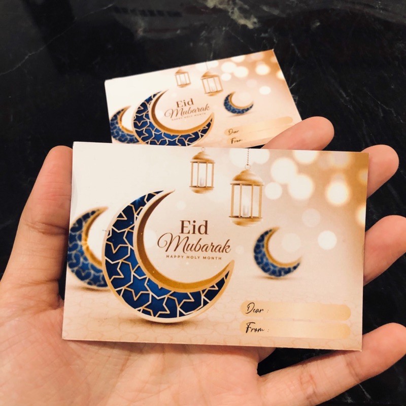 Jual KARTU UCAPAN EID MUBARAK IDUL FITRI LEBARAN RAMADHAN GREETING CARD ...