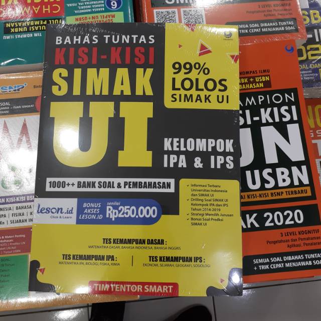 Jual Buku Panduan Lolos Tes Masuk Soal Dan Pembahasan Bahas Tuntas Kisi 