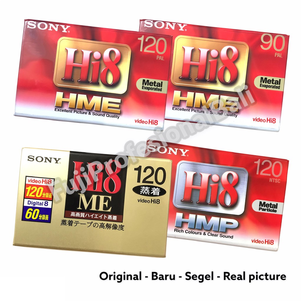 Jual KASET HI8 SONY NTSC PAL 120 ME HMP HME DIGITAL 8 HANDYCAM VIDEO