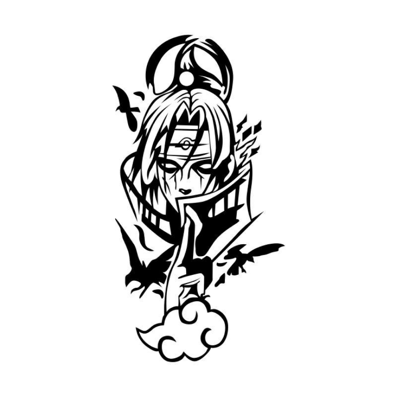 Jual srikee Cutting anime Uchiha itachi Naruto,,stiker Naruto buat