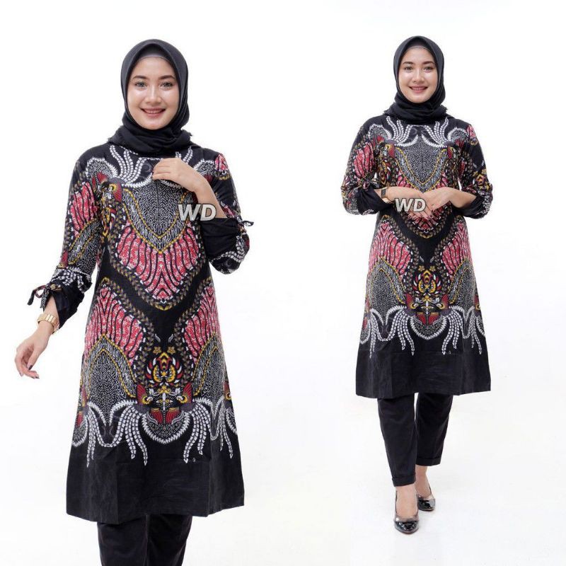 Jual Tunik Batik Latansa Mataram Santika Dres Batik Cendrawasih Monica