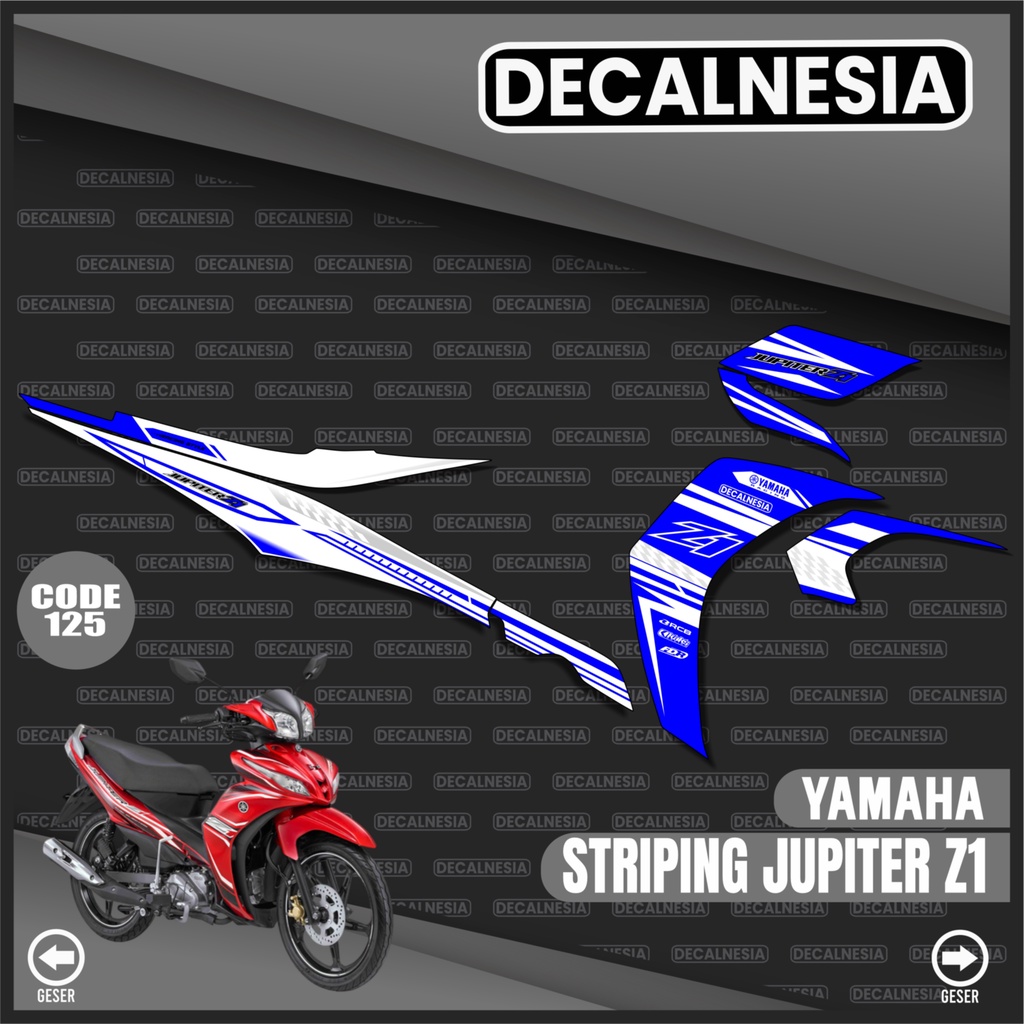 Jual Striping Jupiter Z1 Semi Full Variasi Stiker Motor Yamaha Racing ...