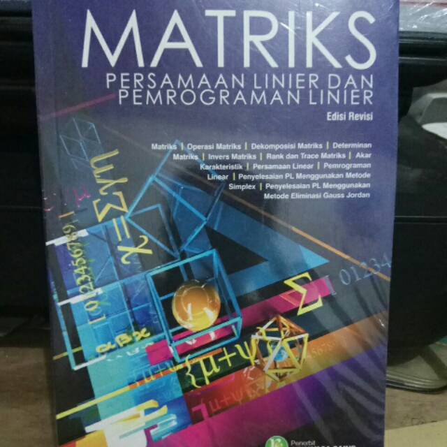 Jual Matriks persamaan Linear dan Pemograman linier | Shopee Indonesia